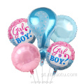 5pcs Party Set Balloons de feliz aniversário